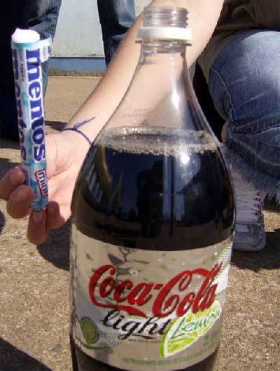 Mentos + Coca Cola